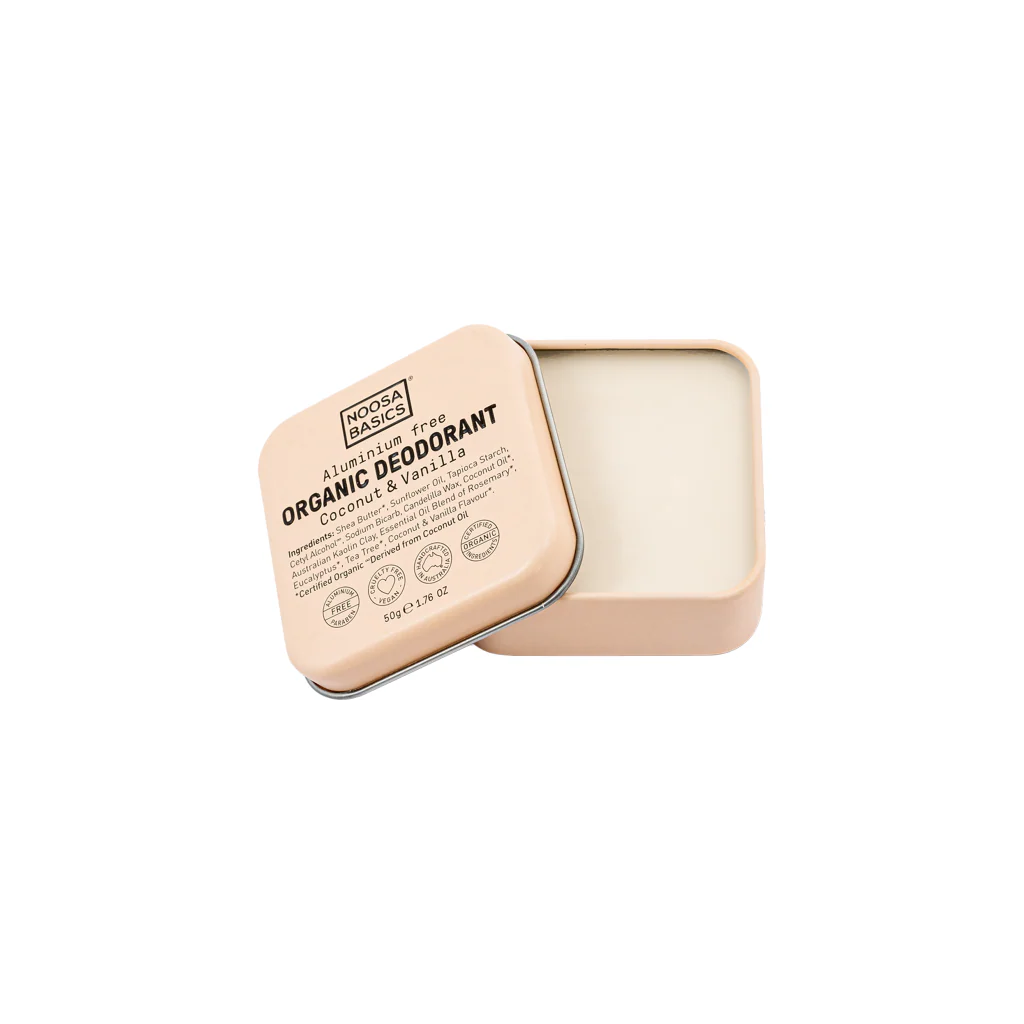 Organic Deodorant Tin Coconut & Vanilla 50g