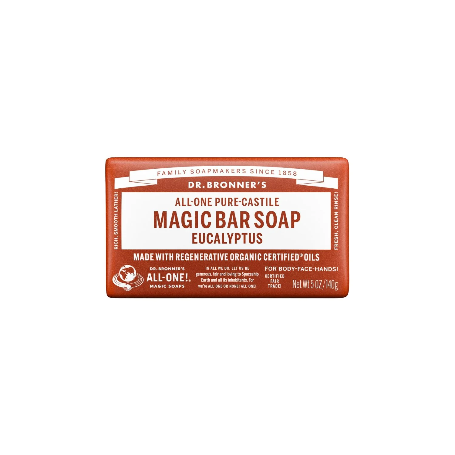 Pure Castile Magic Bar Soap Eucalyptus 140g