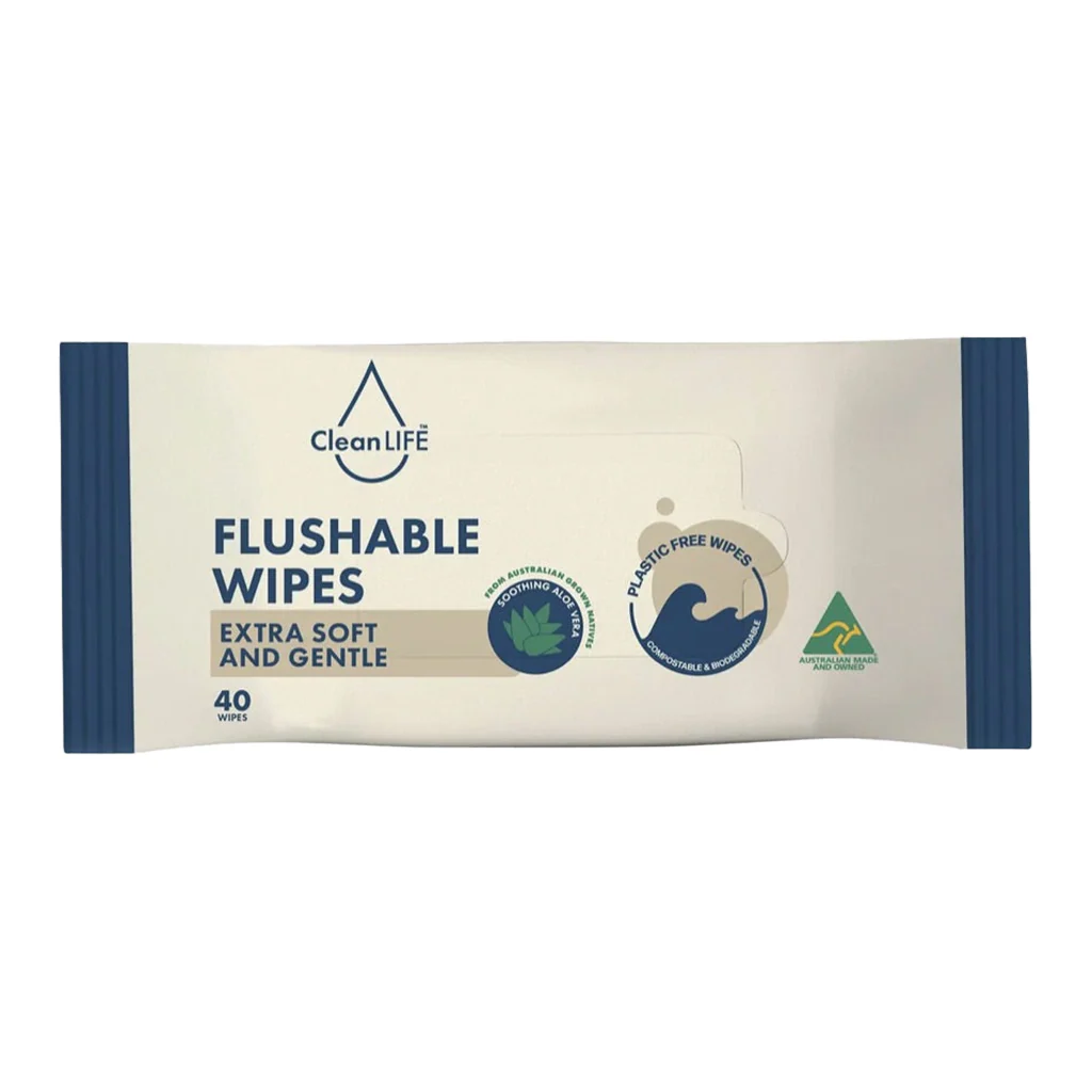 Flushable Wipes 40pk