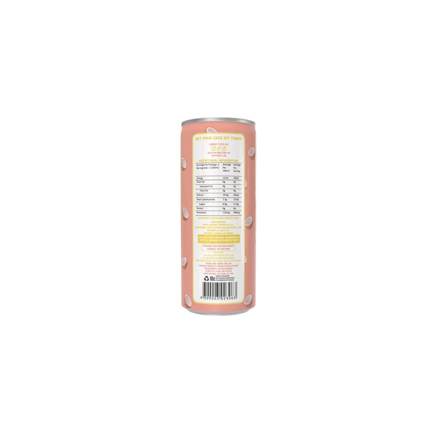 French Martini Coconut Water 320ml - Image 2