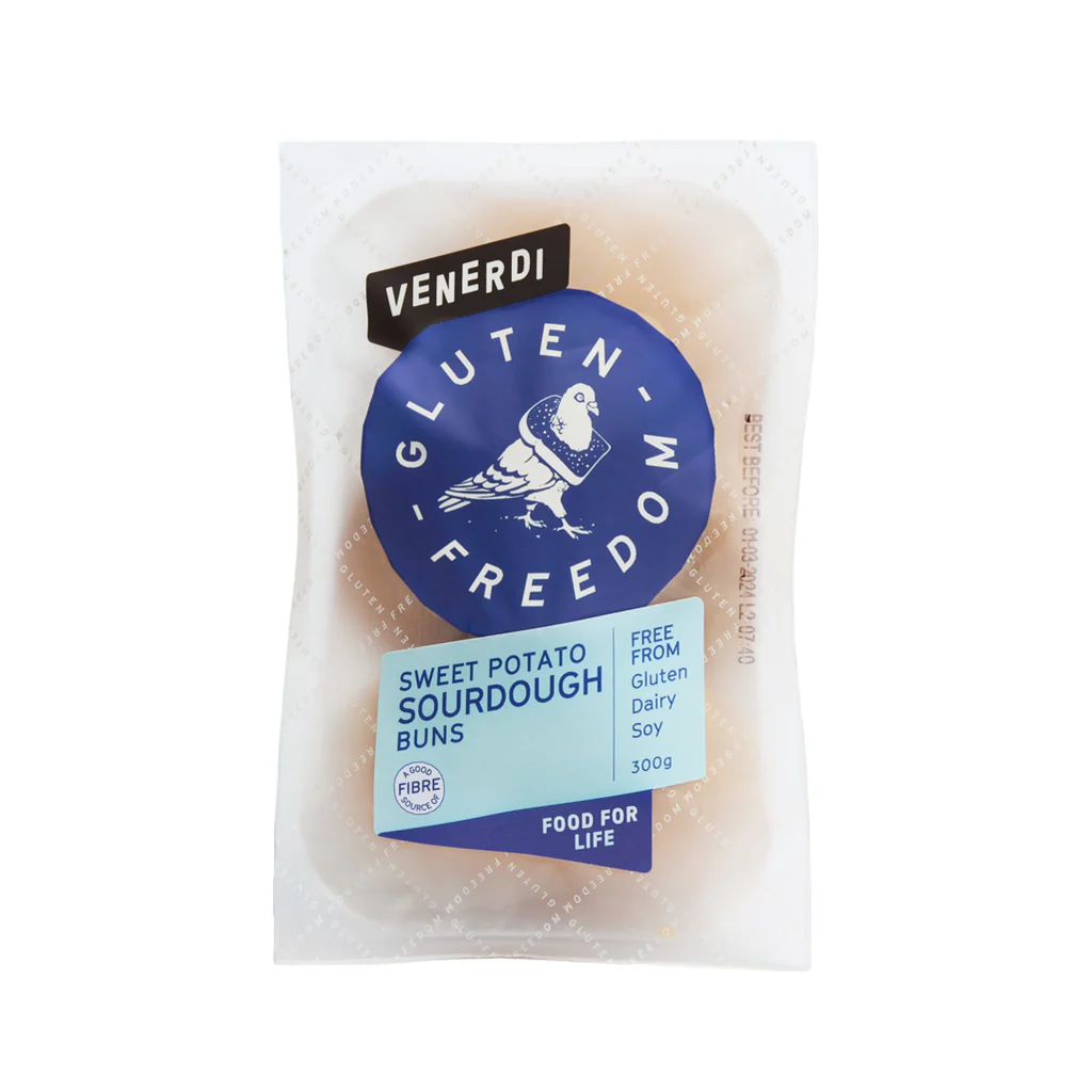 Sweet Potato Sourdough Buns 3pk 300g