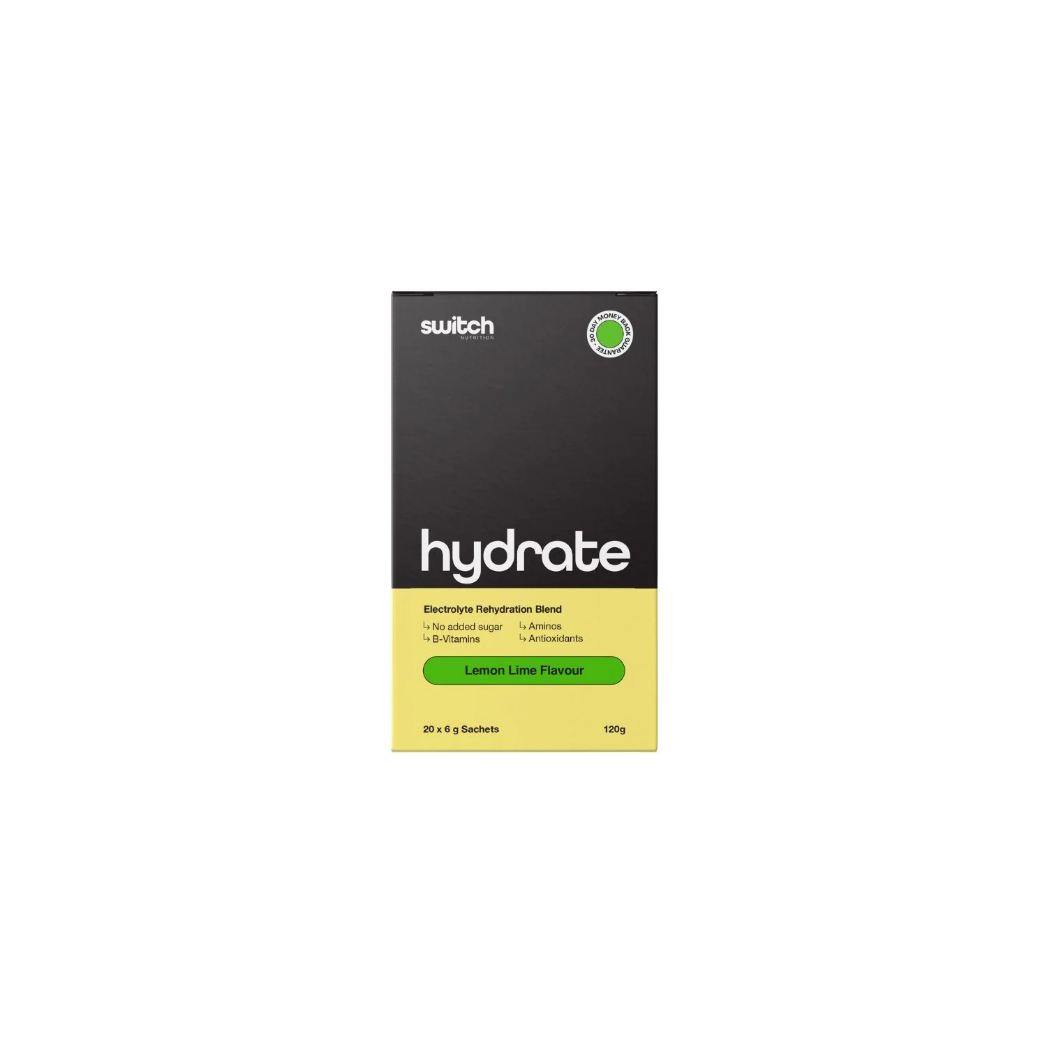 Hydrate Electrolytes Lemon Lime 6pk 120g