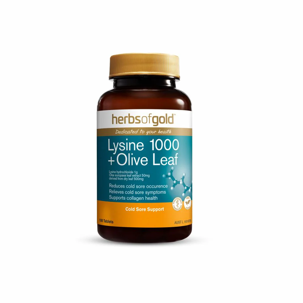 Lysine 1000 + Olive Leaf 100t