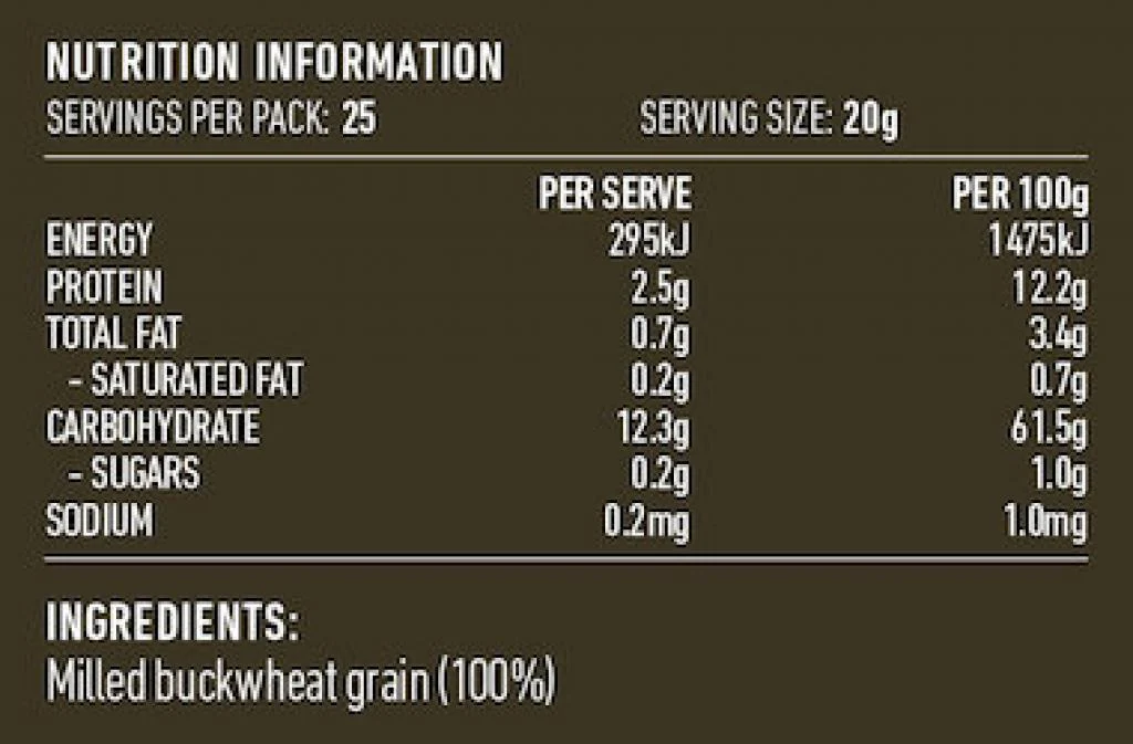 Organic Buckwheat Flour 500g - Image 2