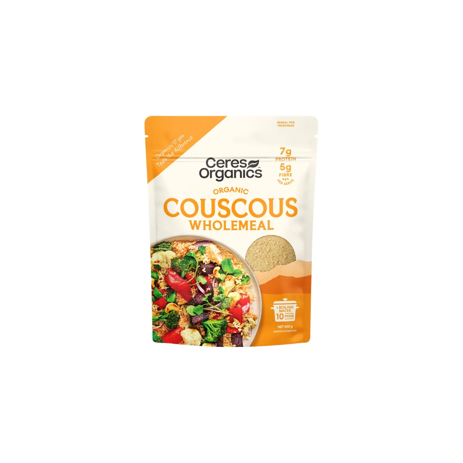 Organic Couscous Wholemeal 400g