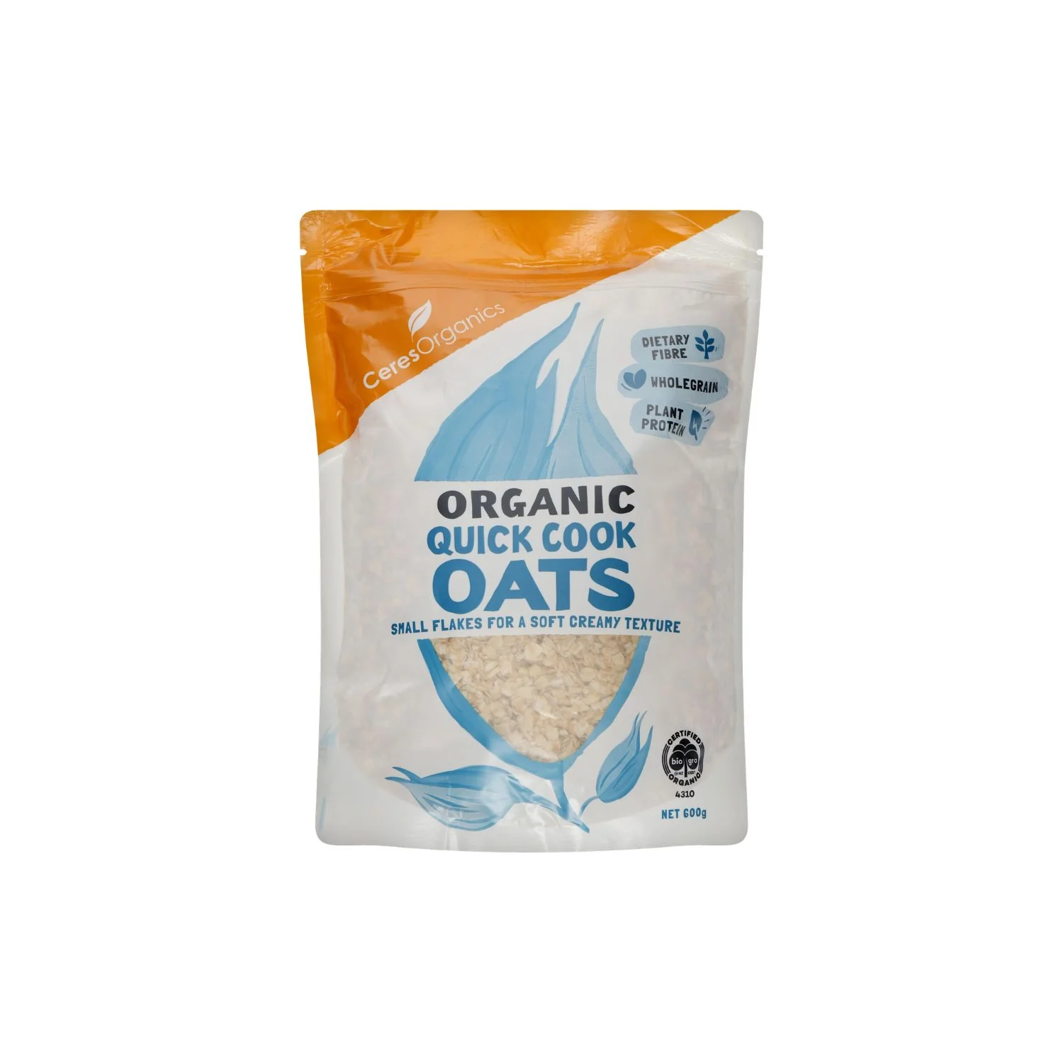 Organic Quick Cook Oats 600g