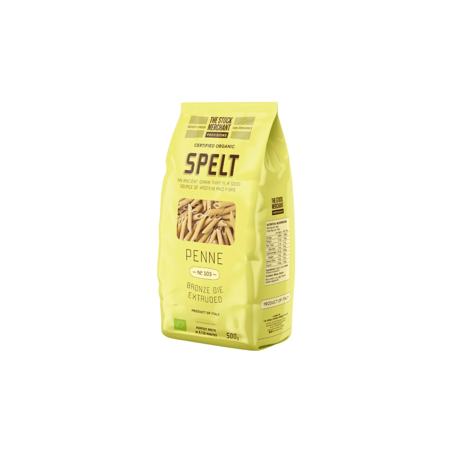 Organic Spelt Penne 500g