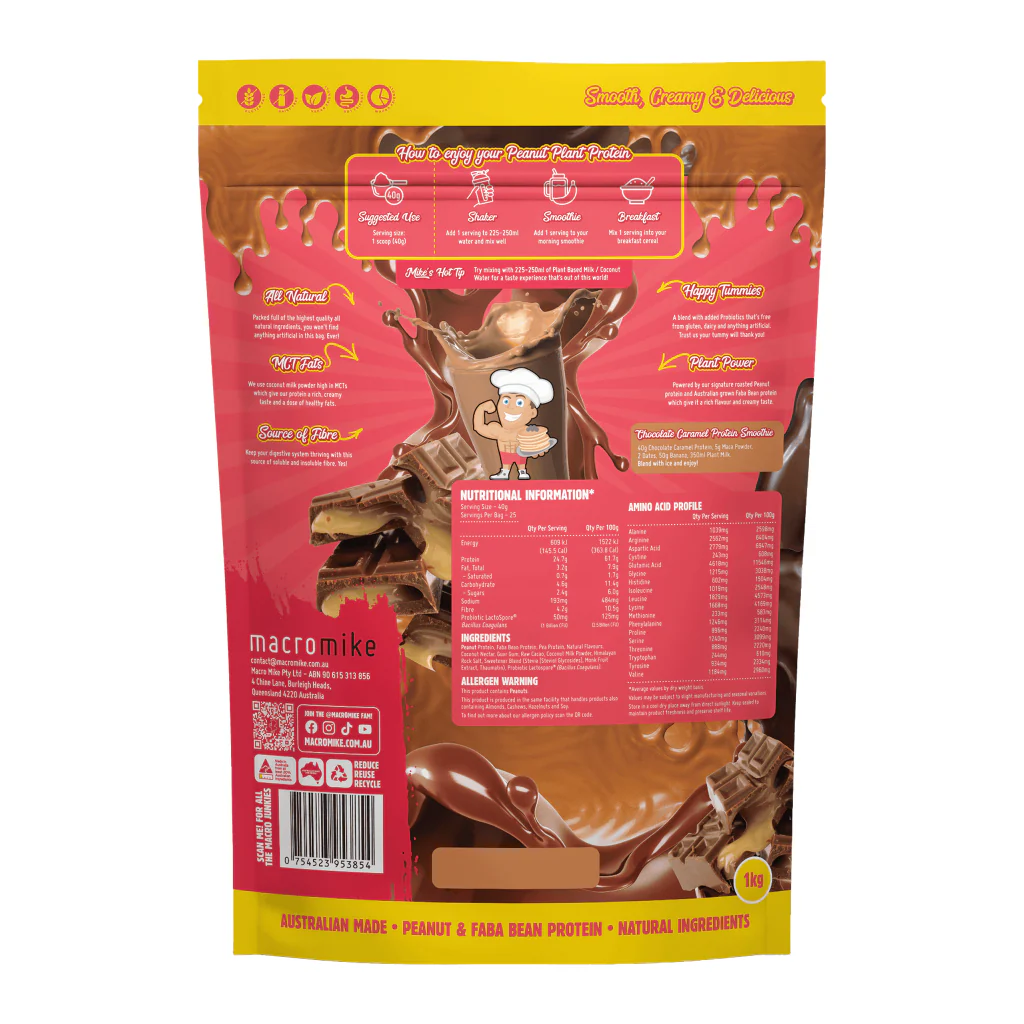 Peanut Plant Protein Chocolate Caramel 1kg - Image 2
