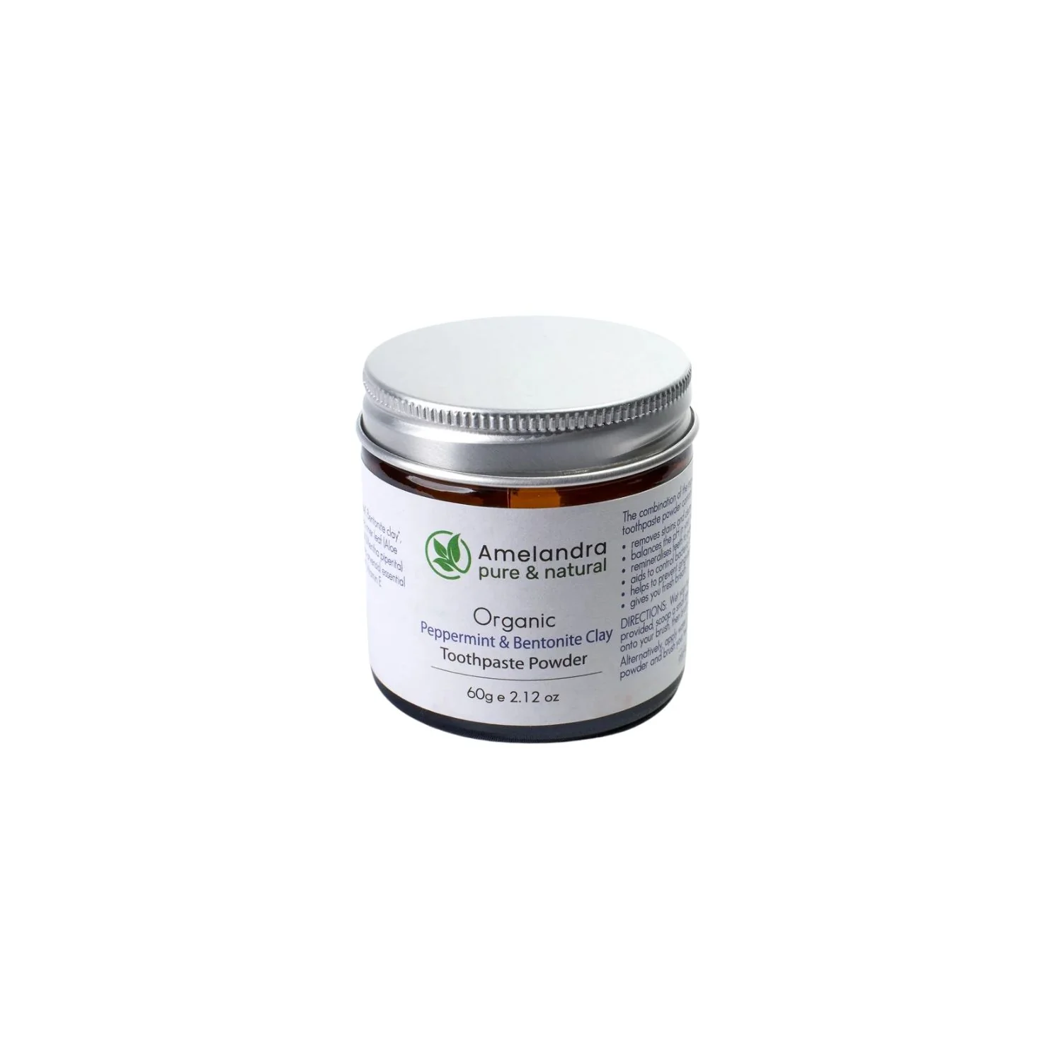 Peppermint & Bentonite Toothpaste Powder 60g
