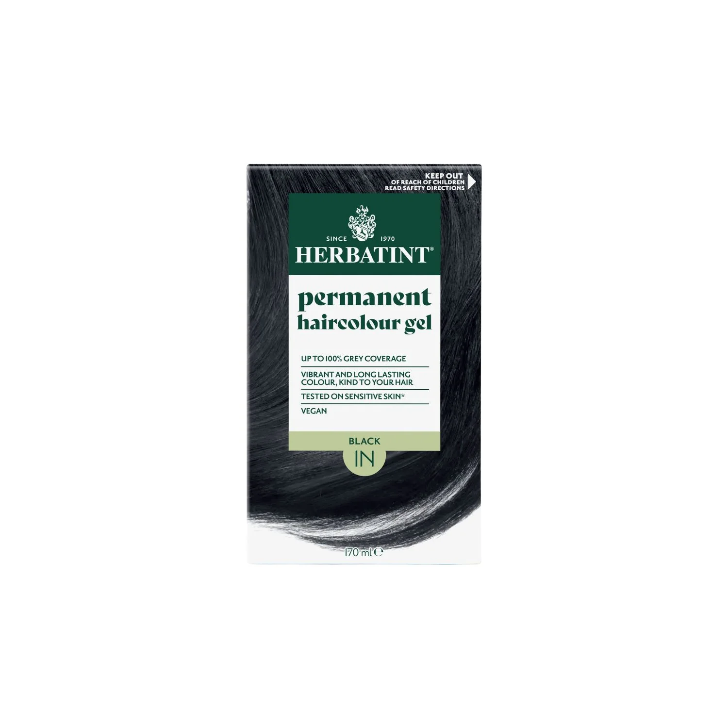 Permanent Hair Colour 1N Black 150ml