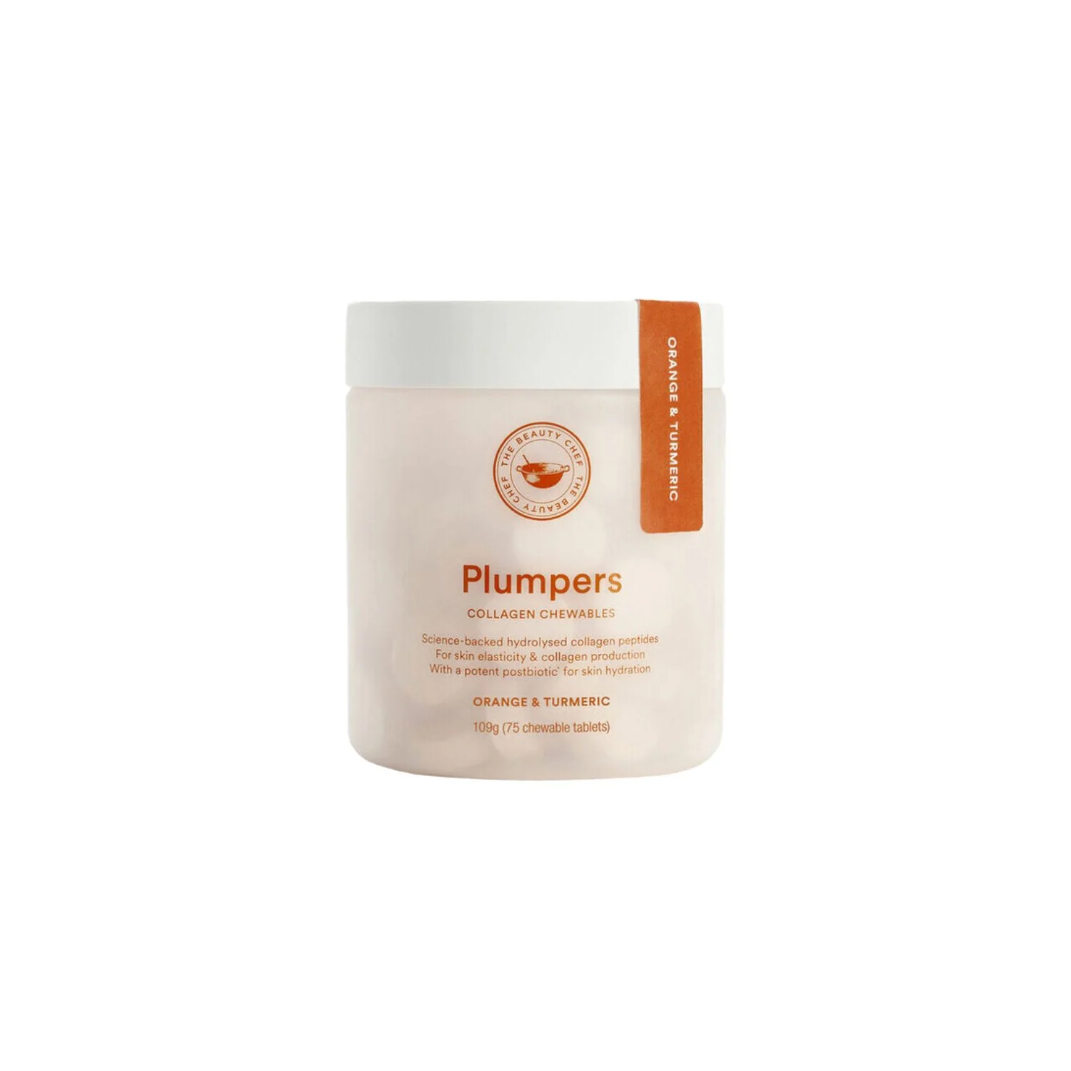 Plumpers Collagen Chewable 75T Orange 150g