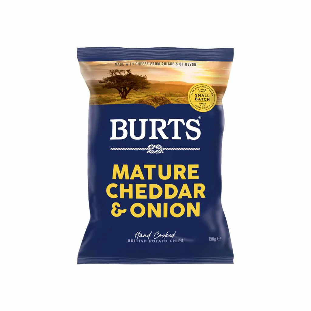 Potato Chips Mature Cheddar & Onion 150g