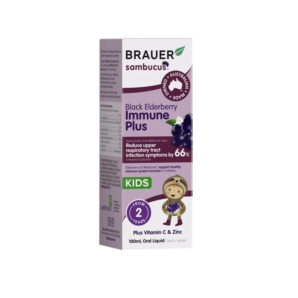 Sambucus Black Elderberry Kids Immune Plus 100ml